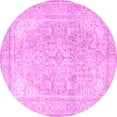 thumbnail image 1 of Ahgly Company Indoor Round Persian Pink Traditional Area Rugs, 4' Round, 1 of 4