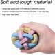 thumbnail image 2 of Puppy Tossing Toy Squeaky Dog Ball, Colorful Interactive Dog Toys, Weave Rubber Balls for DogsInteractive Dog Toys with Bell, Chew Toy Ball for Teeth, 2 of 4