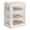 White, variant on BGTREND Bread Box With Three Layer Bamboo for Kitchen Countertop, Spacious Wooden Corner Bread Storage Container, Under Cabinet Organizer(White,Large)