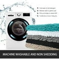 thumbnail image 5 of Lochas Bathroom Rug Shaggy Bath Mat,Washable Non Slip Bath Rugs for Bathroom Shower, Soft Plush Chenille Absorbent Carpets Mats,24"x36",Black, 5 of 7