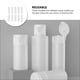 thumbnail image 5 of FELTECHELECTR 10 botellas de plástico vacías para almacenamiento de viaje, elegantes y rellenables., 5 of 7