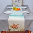 thumbnail image 4 of Ocean Beach StarShell Table Runner Home Wedding Table Flag Mat Table Centerpieces Decoration Party Dining Long Tablecloth, 4 of 7