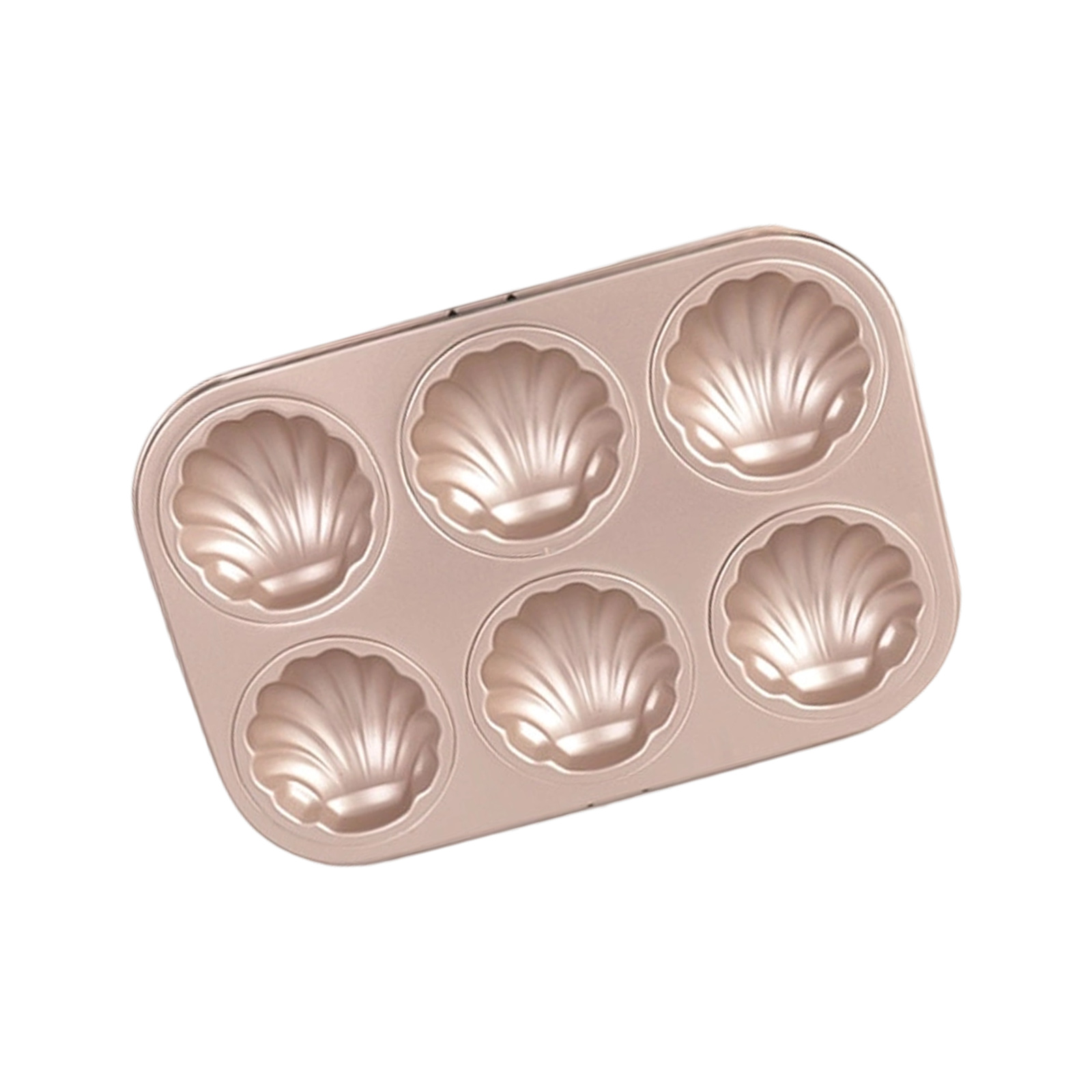 Ranliy 12 Cavity Madeleine Pan, Nonstick Silicone Madeleine Molds Shell Shape Baking Cake Mold Warp Resistant Pan Oven