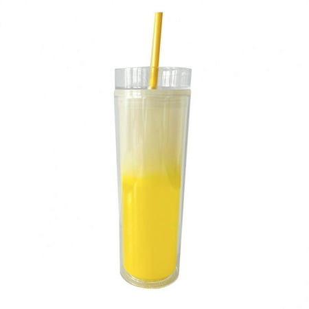 

Reusable For Girls Coffee Mug Double-layer Straight Tube Cup Color Changing Cup Drinkware 473ml Double Wall Tumbler 16oz