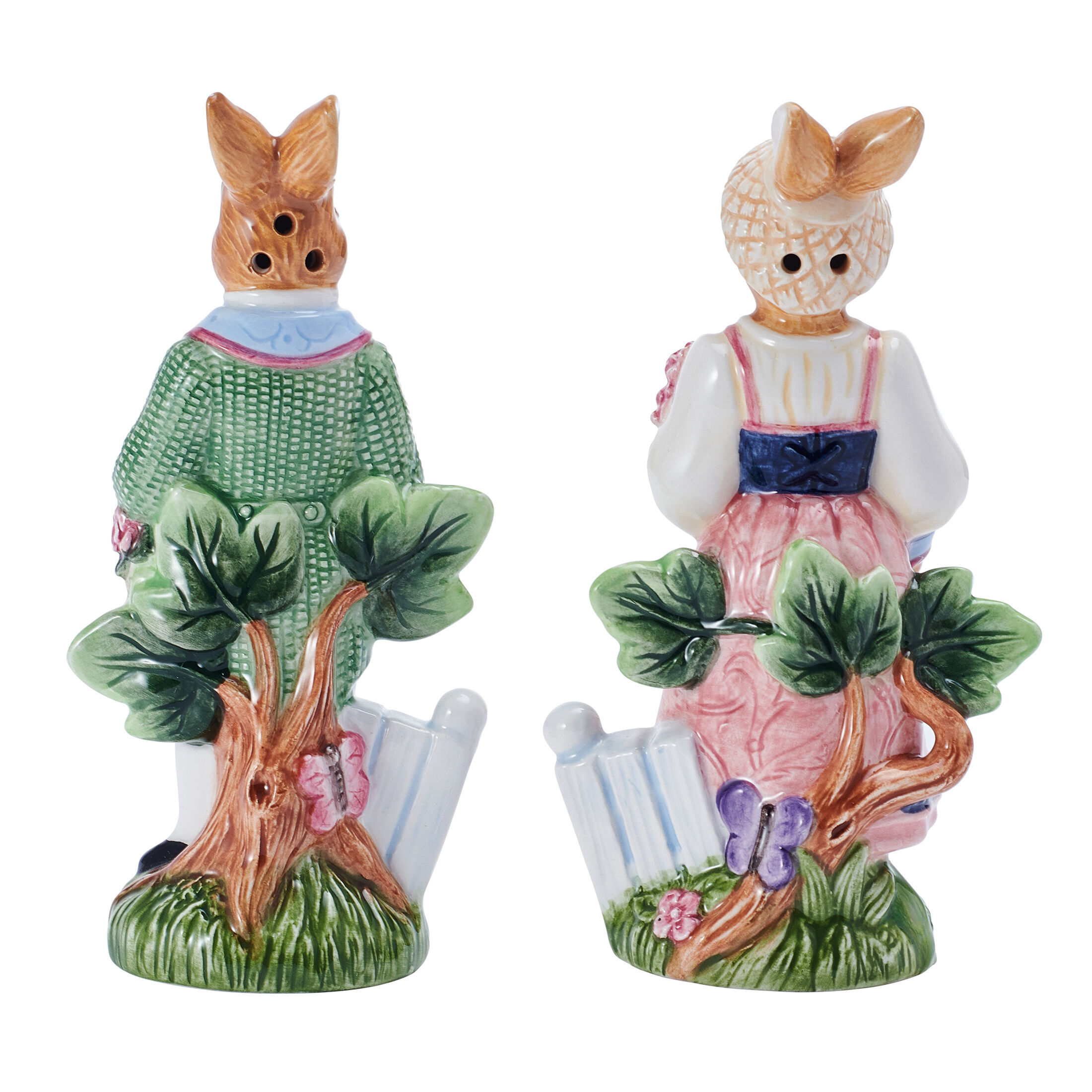 Fitz and Floyd Jardin Rabbit Salt and Pepper Shaker