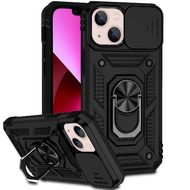Estuche GANGXUN para iPhone 13 Mini, soporte giratorio 360°, estilo mecánico y magnético
