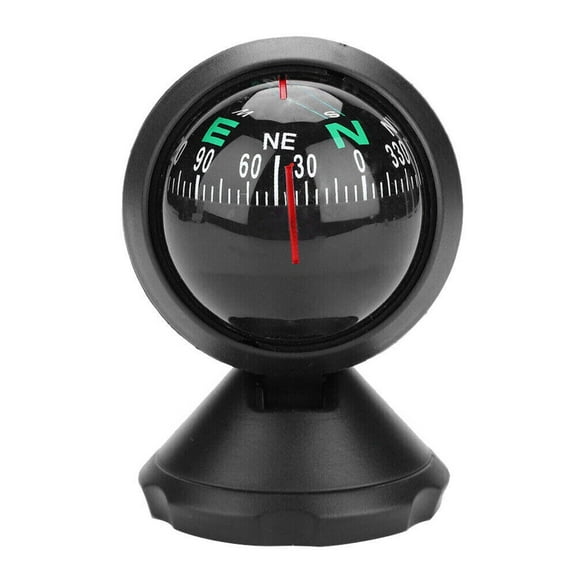 For Sail Ship Vehicle Car Boat Navigation Camping Marine Compass LED Light Black