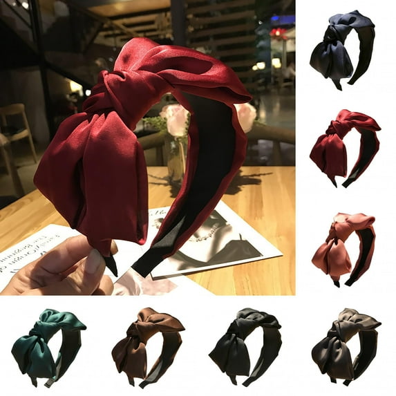 Shenmeida Wide Headbands Hoop Bow Knot Headband Hair Band Elastic Fashion Hair Accessories for Women and Girls