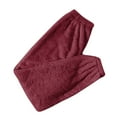 thumbnail image 5 of Womens Fleece Pajama Pants, Winter Warm Flannel Fuzzy Lounge Bottoms Long Soft Plush Fluffy Pj Pants with Pockets Wine XS, 5 of 5