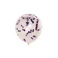 thumbnail image 2 of Efavormart 10 Pack 12" Clear Confetti Balloons Party Balloons Filled With Purple Confetti Dots, 2 of 10