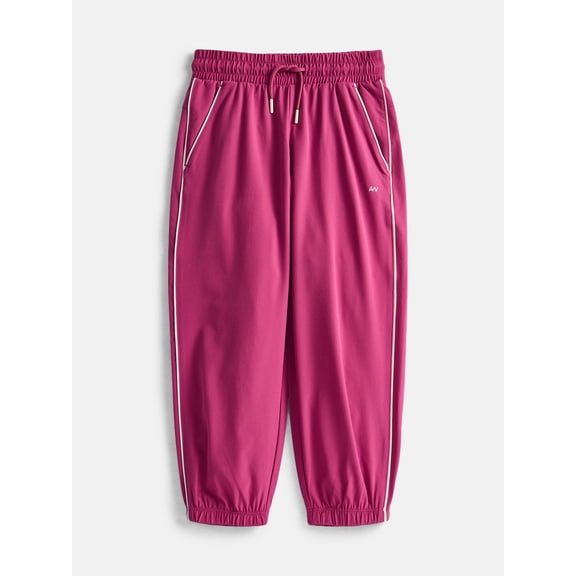 Athletic Works Girls Feather Stretch Joggers, Sizes 4-18