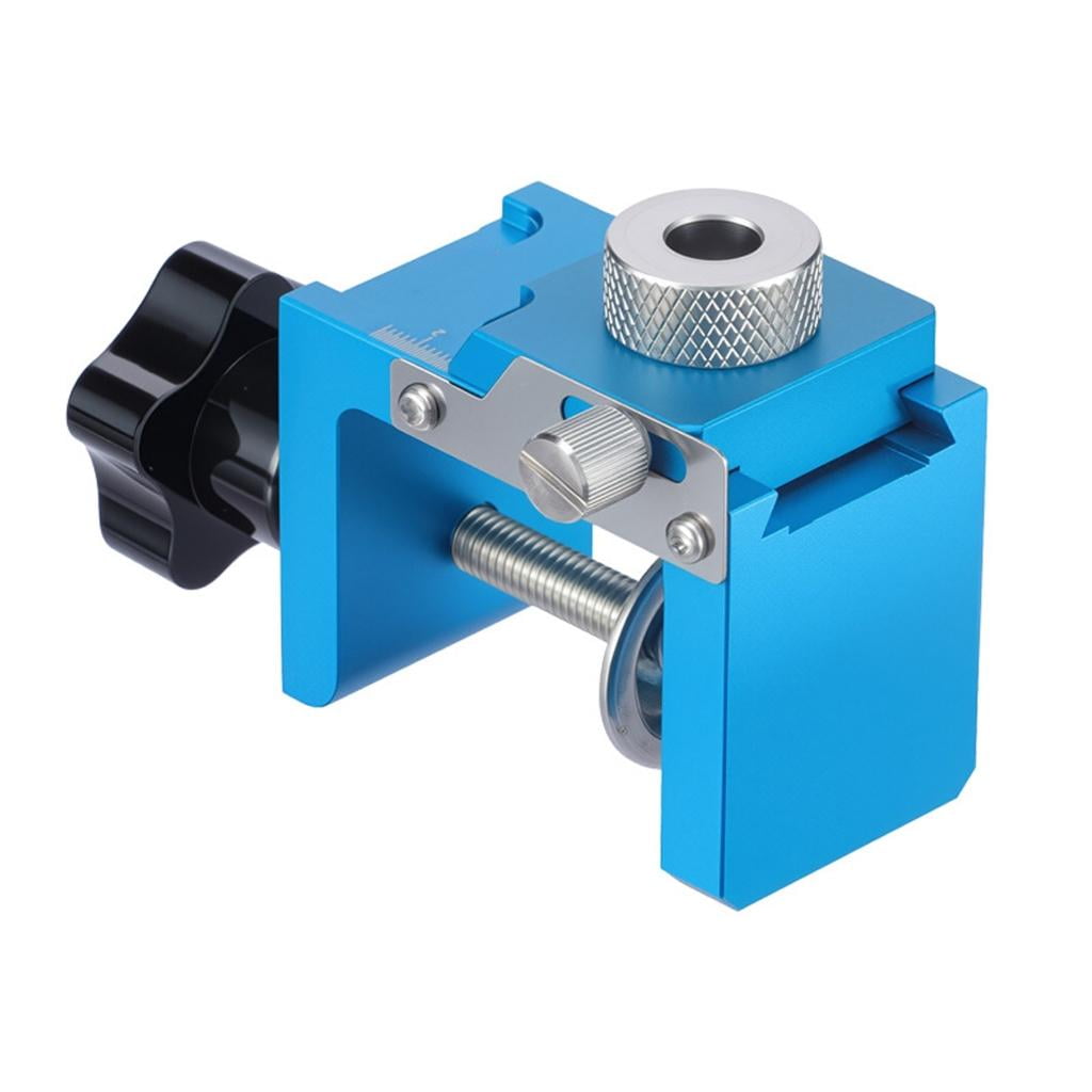 Professional Cabinet Door Installation Jig Clamp Adjustable Hole Puncher Tool