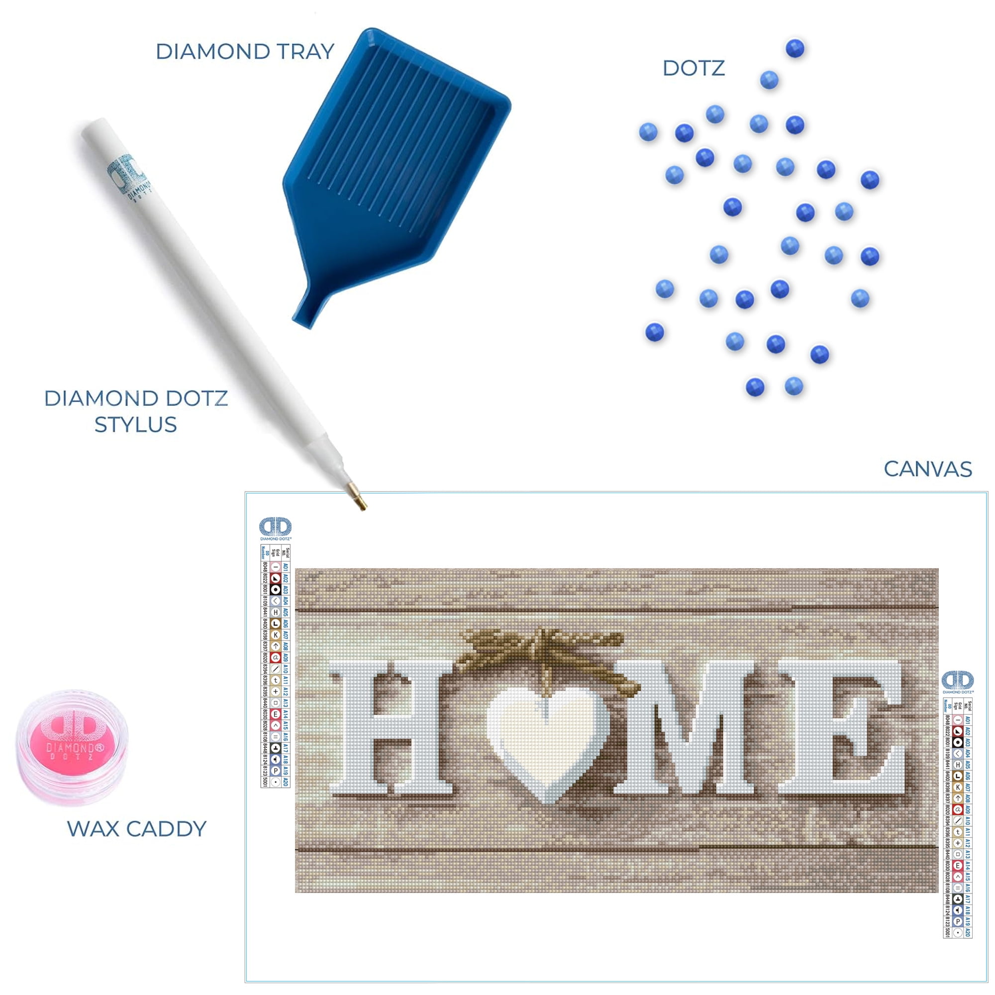 Diamond Dotz Sparkle at Home Word Diamond Painting Kits for Adults - Diamond Art Kits a Relaxing Creative Craft Kit with Dotz Gems 11"x21"