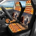 thumbnail image 3 of Pzuqiu Aztec Horse Car Seat Covers Full Set, Automotive Seat Covers Accessories Breathable Front Car Seat Cover Pack of 4 Car Seat Protector Cushion Pad Mat Easy to Install, 3 of 7