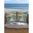 thumbnail image 5 of Outdoor Pillows Waterproof, Green Palm Leaves Throw Pillows with Inserts Included, Summer Botanical Tropical Plants Indoor Outdoor Decorative Lumbar Pillow for Bed/Couch/Patio 18"x18", 1Pcs, 5 of 8