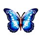 thumbnail image 1 of 3d para mariposa, arte del hierro, decoración de pared, coloridas mariposas colgantes, jardín del hogar, 1 of 4