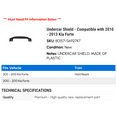 thumbnail image 2 of Undercar Shield - Compatible with 2010 - 2013 Kia Forte 2011 2012, 2 of 2