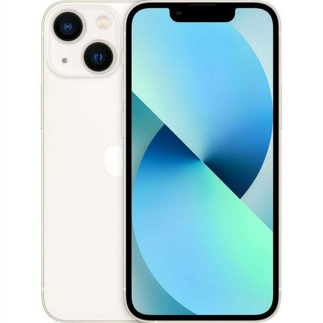 Restauré Apple iPhone 13 Mini Entièrement Déverrouillé Starlight 128 Go Très Bon (Remis à Neuf)