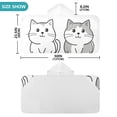 thumbnail image 4 of Yayeee Kids Hooded Towels Toddler Soft Absorbent Beach Bathing Wrap 50" x 23.5", Gray Cute Cat, 4 of 5