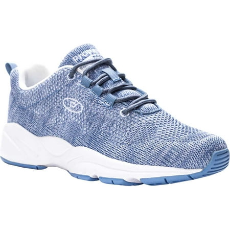 

Women s Propet Stability Fly Sneaker Denim/White Knit Mesh 7.5 2E
