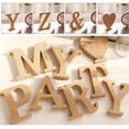 thumbnail image 3 of Letras decorativas de madera XLBLY Color original 26 Alfabeto, 3 of 5