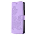 thumbnail image 2 of Wallet Case for Samsung Galaxy Z Fold 4, PU Leather Flip Protective Phone Case Card Slots Holder Pocket Emboss Flower Stand Magnetic Book Case for Samsung Galaxy Z Fold 4 - Purple, 2 of 8