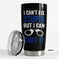 thumbnail image 3 of Police Tumbler American Policeman 20oz Tumblers with Lid Gift for Police Man Dad Father Boy Friends Retirement Birthday Party, 3 of 6