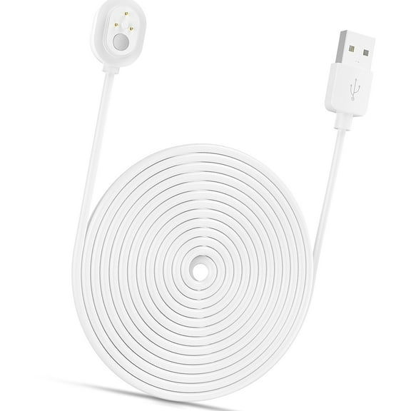 Ametoys Power Cord for Arlo Ultra 4K UHD Magnetic Chanrging Cable Waterproof Without Plug for Indoor and Outdoor Use 6M/9M 1pcs White