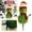 Green F, variant on Christmas Decorations - 3D Realistic Plastic Christmas Snowman Sign - Holiday Decor, Weatherproof Garden Snowman, Easy Installation, Suitable for Front Door, Garden, Indoor Decor, 21.6'',Green B