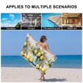 thumbnail image 5 of Rustic Lemon Vases Towel Set of 3, Soft Microfiber Bath Towels, Hand Towel, Washcloths, Vintage Botanical Wooden Quick-Dry Absorbent Towels for Bathroom Kitchen Hotel Beach Gym Spa, 5 of 9