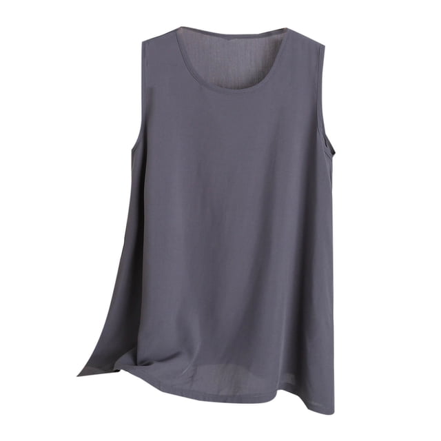 Hauts Grande Taille pour Femmes en Solde, Blouse à Manches Courtes d'Été pour Femmes, Mode Décontractée d'Été pour Femmes, Camisoles Décontractées à Col Rond