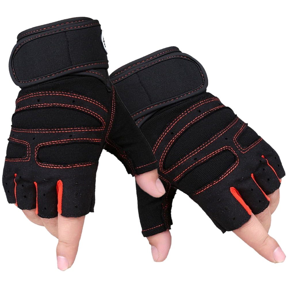 Details about   Bodybuilding Dumbbell Fitness Barbell Weightlifting Gym Gloves Adults Breathable 