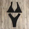 thumbnail image 4 of Beach Vacation Outfits Women Sexy Thong Bikini Swimsuit Cheeky High Waisted Push Up Bikini Set High Cut Triangle String 2 Piece Bathing Suit, 4 of 7