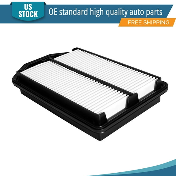 YXPCARS 1 x Front Engine Air Filter for Honda CR-V 2007 2008 2009 L4 2.4L Rigid Panel, New Air Filter Replacement (CA10344)