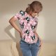 thumbnail image 3 of Fotbe French Bulldog Body de Mujer con Cuello Redondo y Mangas Cortas, Sin Mangas Ajustado, Suave, Cómodo y Básico-Large, 3 of 7