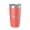 Coral, variant on Devils Lake Map Tumbler Travel Mug Insulated Laser Engraved Coffee Cup North Dakota 20 oz Yellow