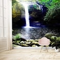 thumbnail image 2 of IDEA4WALL 6pcs Waterfall Peel and Stick Wallpaper Removable Wall Murals Large Wall Stickers for Home Decoration, 100"x24", 2 of 4