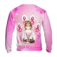 thumbnail image 2 of Faith Love Hope Maine Coon Breast Cancer Awareness Survivor All Over Print 3D Sweatshirt Unisex Merch Cat Lover Kitten Owner Gifts - 02017, 2 of 6