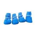 thumbnail image 2 of Dog Shoes for Large Dogs, Waterproof Anti-Slip Dog Boots & Paw Protectors for Summer Hot Pavement Winter Snow, Breathable Dog Booties for Hiking/Walking/Outdoor/Floor(M,Blue), 2 of 6