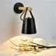 thumbnail image 1 of Aplique de pared LED industrial, accesorio de iluminación de pared con enchufe E27 para casa, bar, restaurantes, cafetería, decoración de clubes (negro) Ormromra GX-061-1, 1 of 6