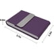 thumbnail image 3 of Cartera de bloqueo, paquete de 2 tarjeteros de visita de piel sintética, estuche para múltiples tarjetas, estuche para identificación de tarjeta de crédito con cierre magnético - Púrpura, 3 of 5