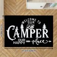 thumbnail image 2 of Welcome To Our Camper Happy Place Soft Small Velvet Area Rugs Non Slip Indoor Floor Carpet for Living Room Bedroom Decor, 2 of 5