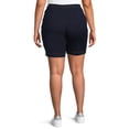 thumbnail image 2 of JMS Just My Size by Hanes Women's Plus Size Pull On Shorts with Pockets, Single and 2-Pack, 9” Inseam, Sizes 0X-4X, 2 of 6