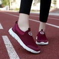 thumbnail image 2 of YOURDIARY Women's Running Shoes Slip On Lightweight Walking Comfort Fit Sneakers Red, 2 of 5