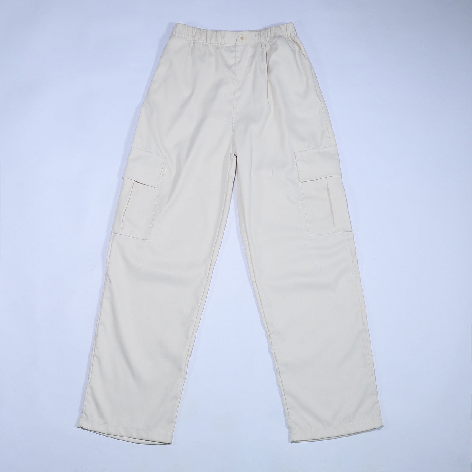 Caqnni Little Girls Parachute Pants Elastic Waistband Wide