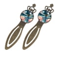 thumbnail image 2 of Dragonfly Vintage Copper Crown-Shaped Bookmarks: Stylish Stainless Steel Reading Accessories for Book Lovers - Set of 2, 2 of 5