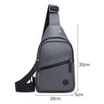 thumbnail image 4 of Bolso de hombro impermeable | Bolsa pectoral bandolera multicapa para ciclismo y running | Bandolera ligera para deportes de ocio | Correa ajustable | Gran capacidad | 18x5x30cm | Accesorio de viaje, 4 of 5