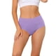 thumbnail image 1 of BRAGUITAS DE MUJER ALTA CINTURA CONTROL DE VIENTRE SÓLIDAS DE COLOR COMPLETO XXL LILA CLARO para el Día de la Madre CURVY GLAM, 1 of 4