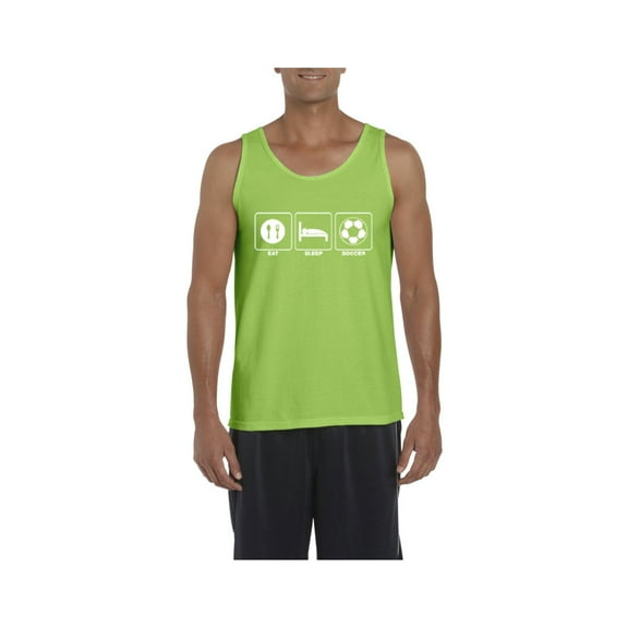 NIB - Men's Tank Top for Men - Eat Sleep Soccer
