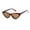 Coffee, variant on Cat Eye Sunglasses for Women, Vintage Narrow Plastic Frame Sun Glasses, Retro UV Protection Fashion Shades, Lightweight Eyewear for Travel, Driving, Outdoor, Daily Wear, White